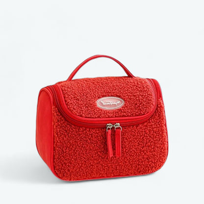 Petite Trousse de Toilette à Suspendre Femme Rouge