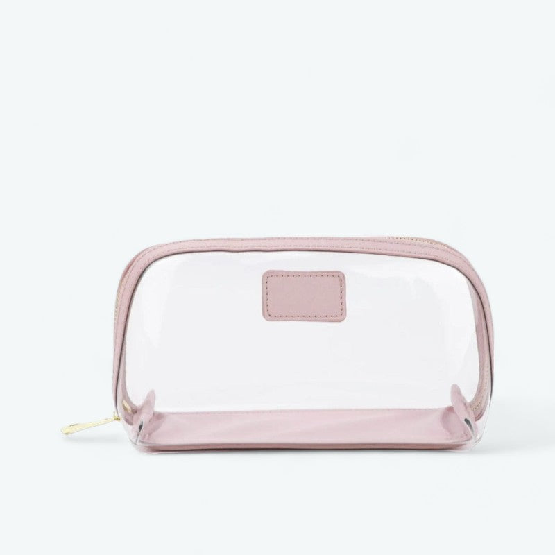 Petite Trousse de Toilette Transparente Rose/Pâle