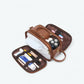 Trousse de Toilette avec Compartiment Homme Marron