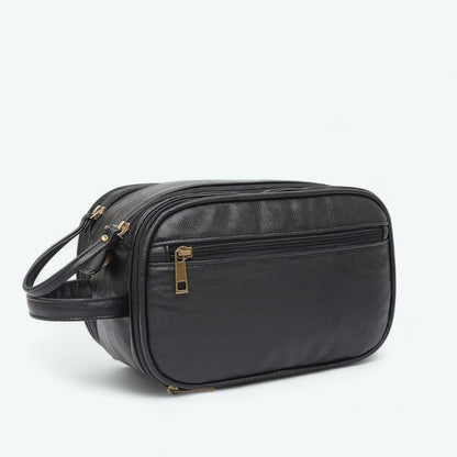 Trousse de Toilette avec Compartiment Homme Noir