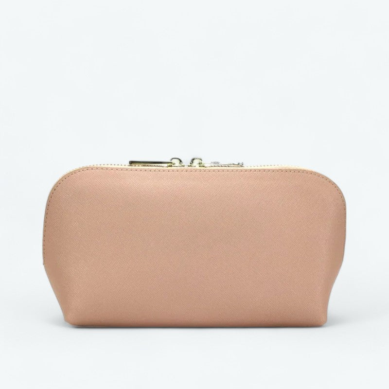 Trousse de Toilette Cuir femme Beige