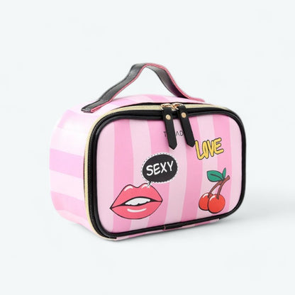 Trousse de Toilette Femme Girly Cerise