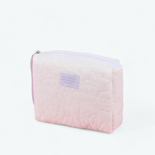 Trousse de Toilette Gaze de Coton Femme Rose