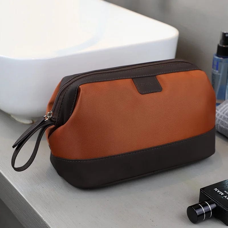 Trousse de Toilette Homme Marron Marron