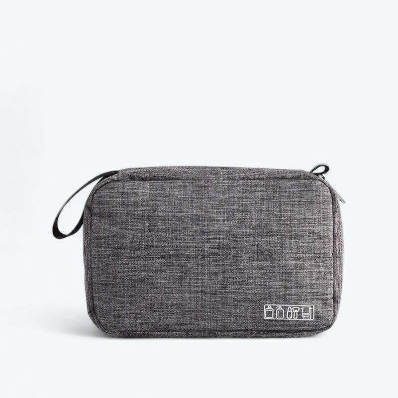 Trousse de Toilette Pliable à Suspendre Gris