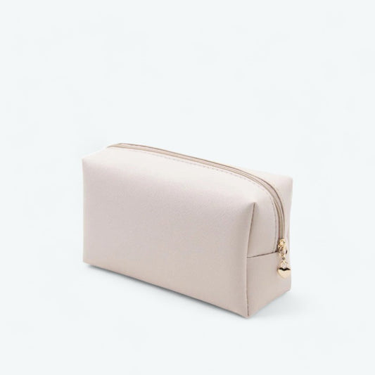 Trousse de Toilette Rectangulaire Femme Beige