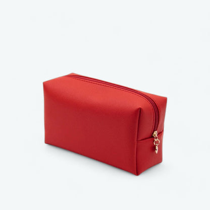 Trousse de Toilette Rectangulaire Femme Rouge