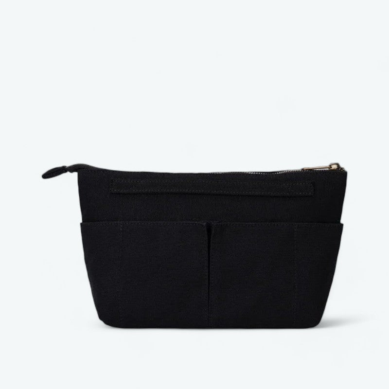 Trousse de Toilette Tissu Canvas Noir