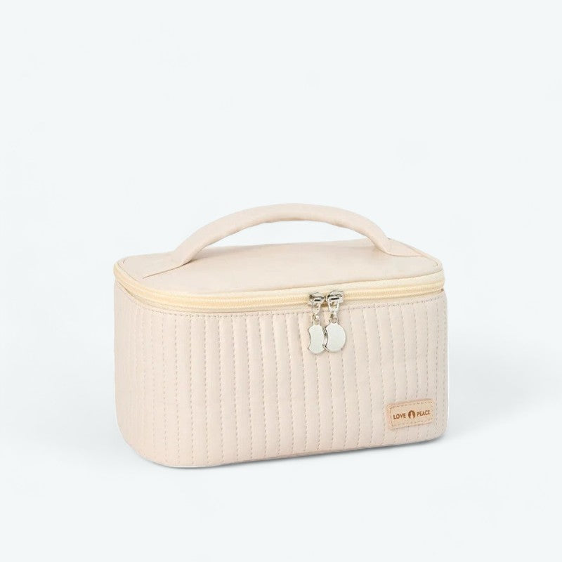 Vanity Case Souple Femme Beige