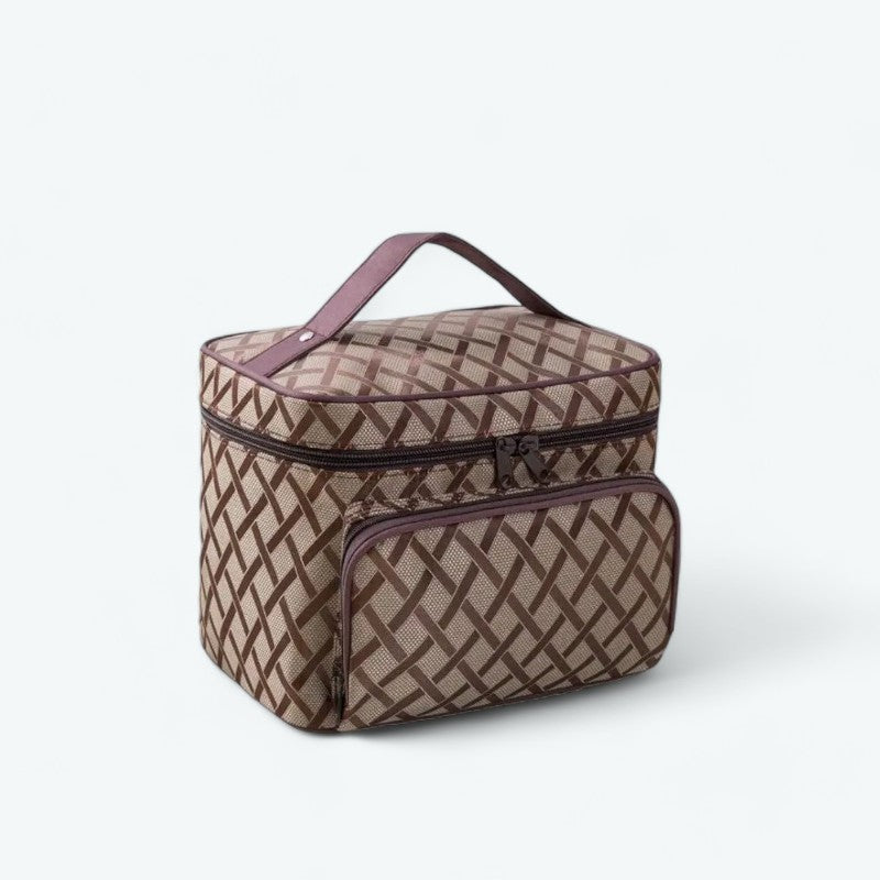 Vanity Case Souple Homme Marron Clair